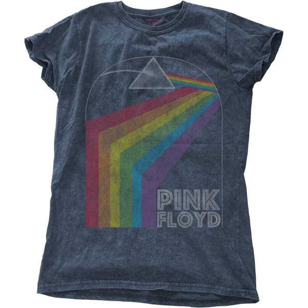 Pink Floyd Ladies Snow Wash T-Shirt: Prism Arch (Medium)