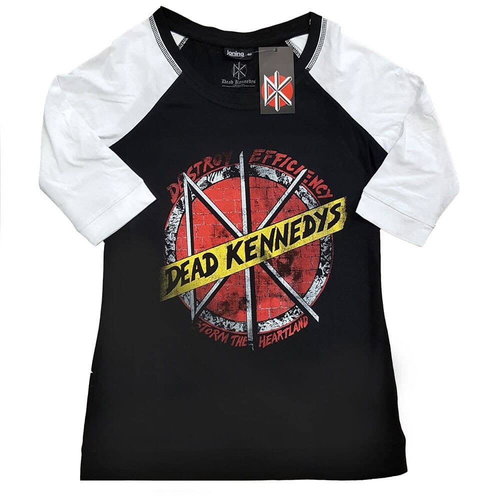 Dead Kennedys Ladies Raglan T-Shirt: Destroy (Medium)