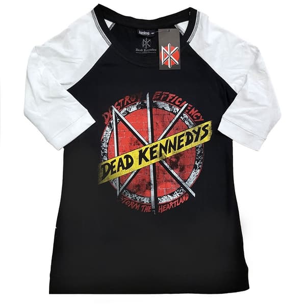 Dead Kennedys Ladies Raglan T-Shirt: Destroy (XXX-Large)