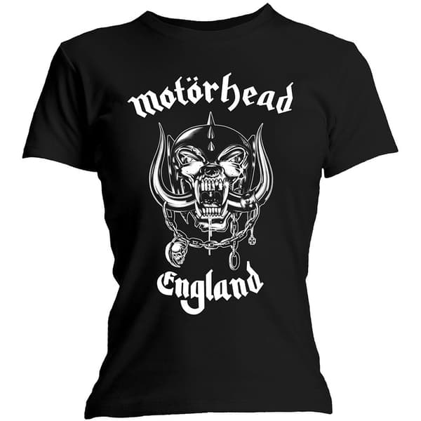 Motorhead Ladies T-Shirt: England (Large)