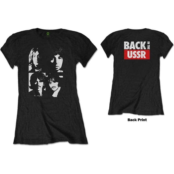 The Beatles Ladies T-Shirt: Back in the USSR (Back Print) (Small)