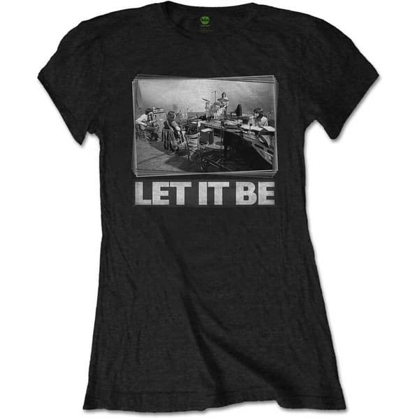 The Beatles Ladies T-Shirt: Let It Be Studio (Small)