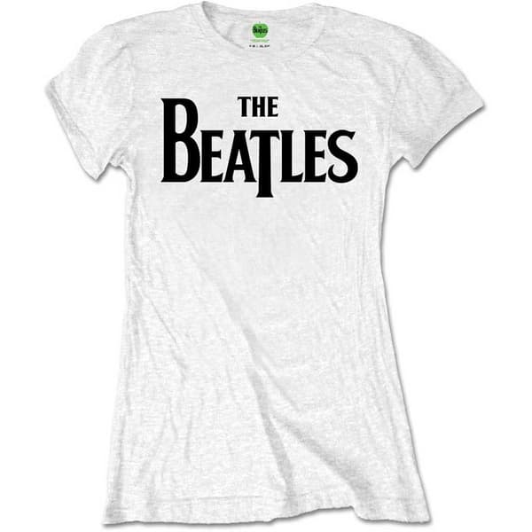The Beatles Ladies T-Shirt: Drop T Logo (Retail Pack) (Medium)