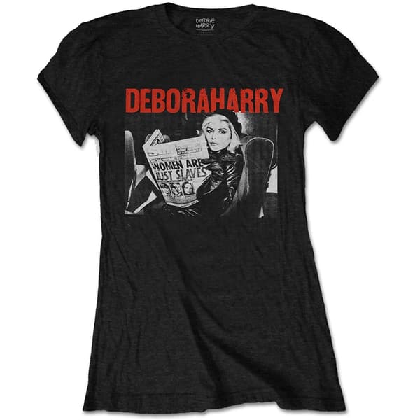 Debbie Harry Ladies T-Shirt: Women Are Just Slaves (Small)
