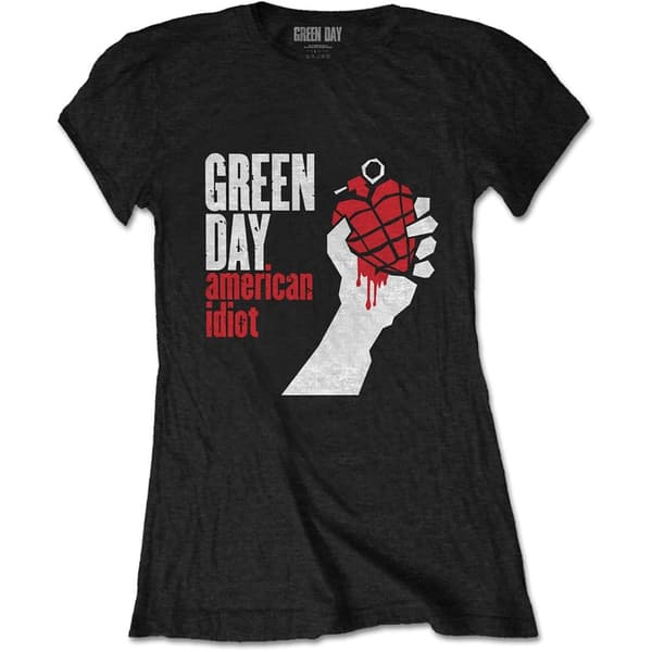 Green Day Ladies T-Shirt: American Idiot (X-Small)