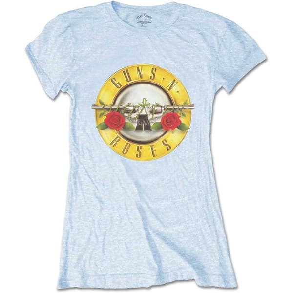 Guns N' Roses Ladies T-Shirt: Classic Bullet Logo (Skinny Fit) (X-Small)