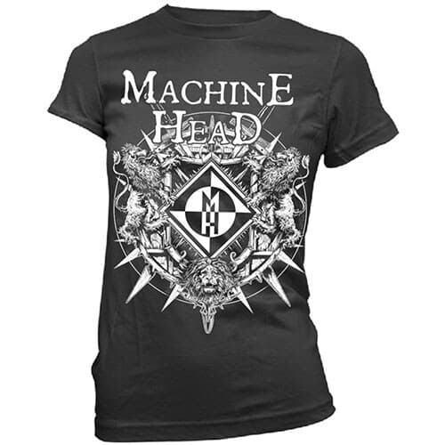 Machine Head Ladies T-Shirt: Bloodstone (Large)