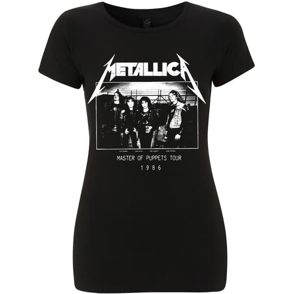 Metallica Ladies T-Shirt: MOP Photo Damage Inc Tour (Medium)