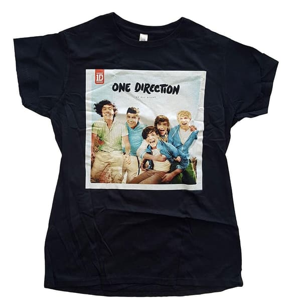 One Direction Ladies T-Shirt: Up All Night (Skinny Fit) (Medium)