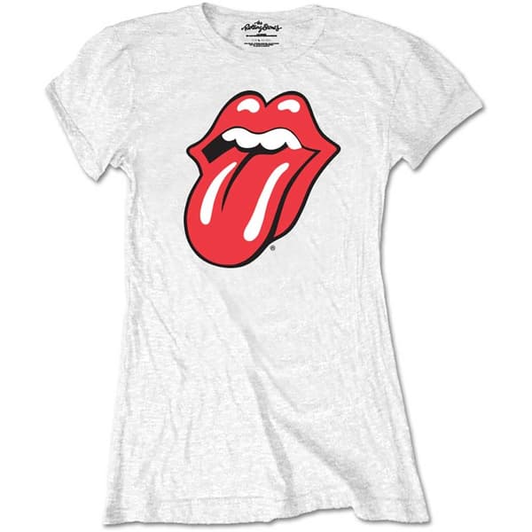The Rolling Stones Ladies T-Shirt: Classic Tongue (Retail Pack) (Small)
