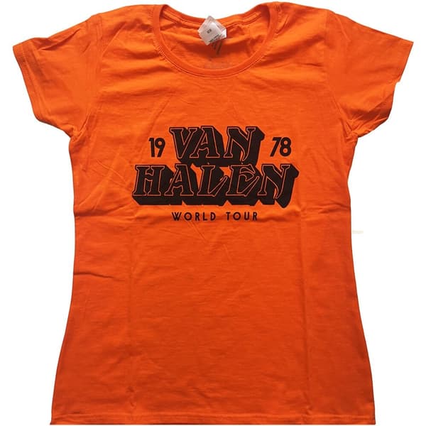 Van Halen Ladies Tee: World Tour '78 (Small)
