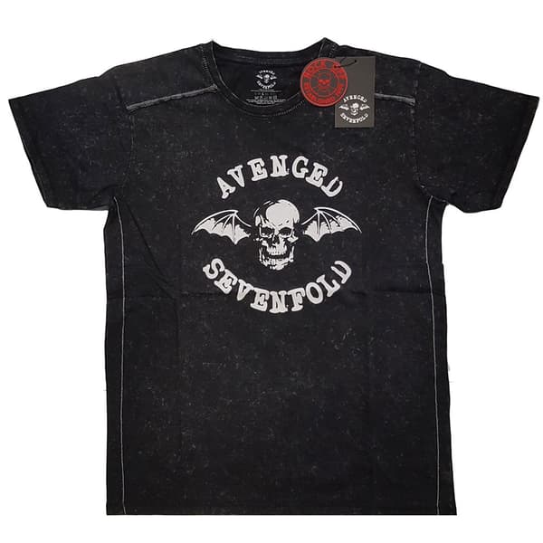 Avenged Sevenfold Unisex Snow Wash T-Shirt: Logo (X-Large)