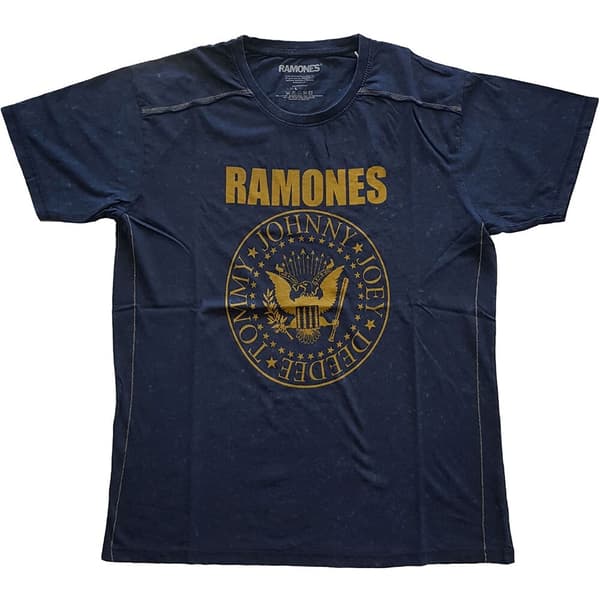 Ramones Unisex Snow Wash T-Shirt: Presidential Seal (Small)