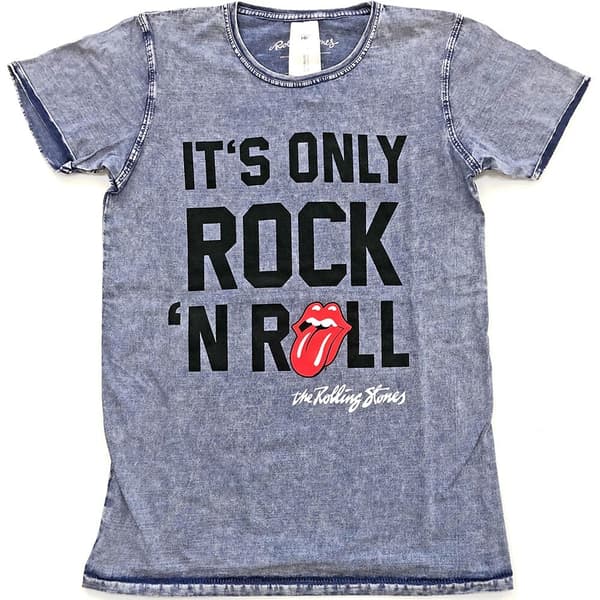 The Rolling Stones Unisex Burn Out T-Shirt: It's Only Rock N' Roll (Small)