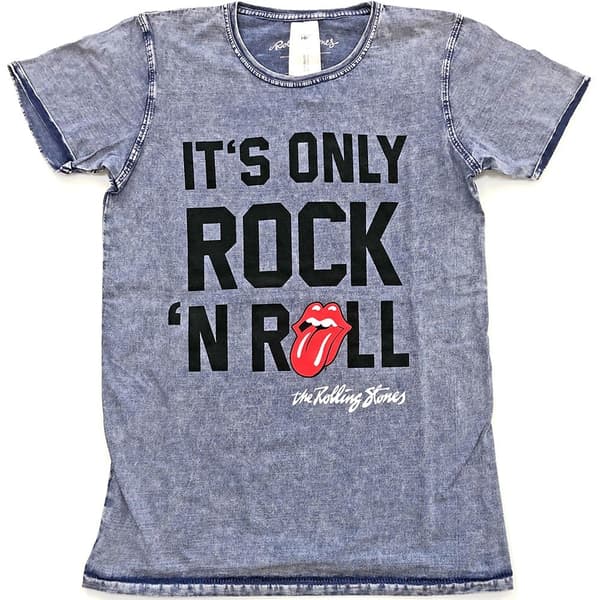 The Rolling Stones Unisex Burn Out T-Shirt: It's Only Rock N' Roll (X-Large)