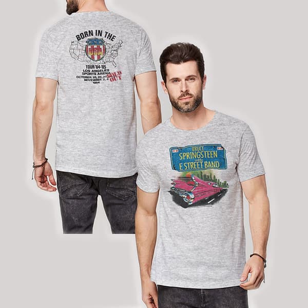 Bruce Springsteen Unisex T-Shirt: Pink Cadillac (Back Print) (XX-Large)