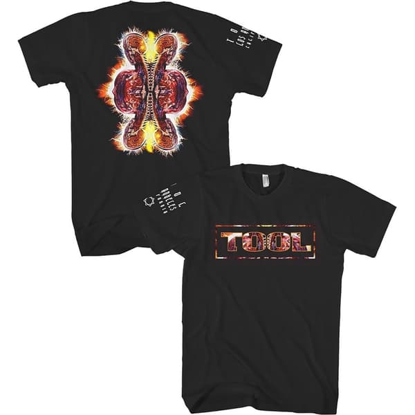 Tool Unisex T-Shirt: Parabola Logo (Back & Sleeve Print) (Large)