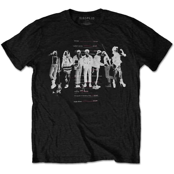 Yungblud Unisex Eco-T-Shirt: Weird Track list (Large)