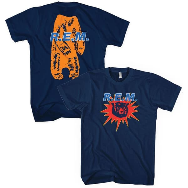 R.E.M. Unisex T-Shirt: Bear Burst (Back Print) (Small)