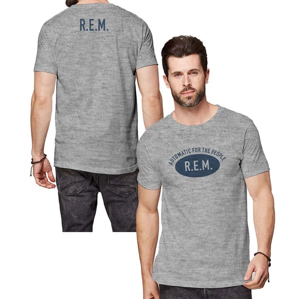R.E.M. Unisex T-Shirt: Automatic (Back Print) (X-Large)