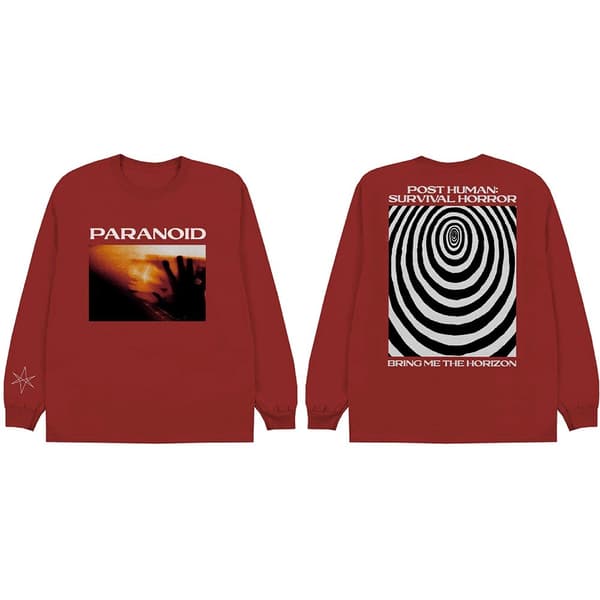 Bring Me The Horizon Unisex Long Sleeved T-Shirt: Paranoid (Back Print) (XX-Large)