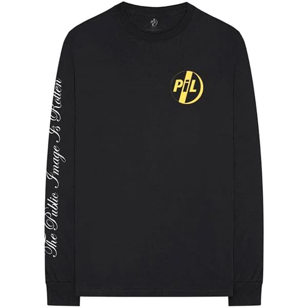 PIL (Public Image Ltd) Unisex Long Sleeved T-Shirt: Image is Rotten (Sleeve Print) (Large)