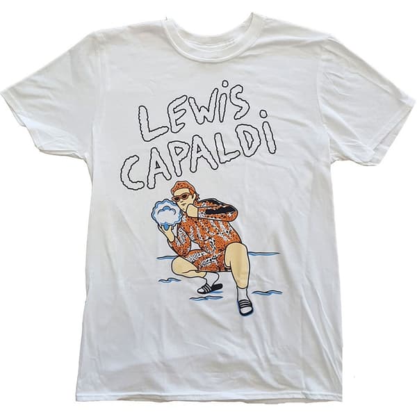 Lewis Capaldi Unisex T-Shirt: Snow Leopard (Large)