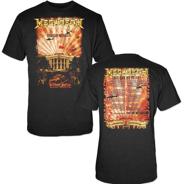 Megadeth Unisex T-Shirt: China Whitehouse (Back Print) (Medium)