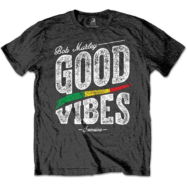 Bob Marley Unisex T-Shirt: Good Vibes (X-Large)