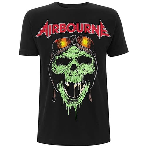 Airbourne Unisex T-Shirt: Hell Pilot Glow (Medium)