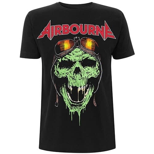 Airbourne Unisex T-Shirt: Hell Pilot Glow (Large)