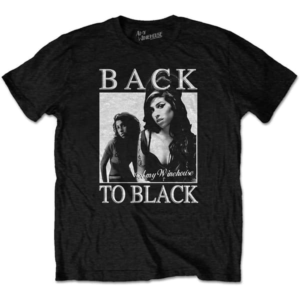 Amy Winehouse Unisex T-Shirt: Back to Black (Small)