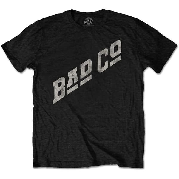 Bad Company Unisex T-Shirt: Slant Logo (Large)