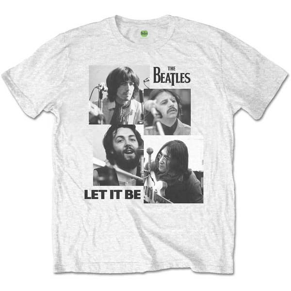 The Beatles Unisex T-Shirt: Let it Be (Retail Pack) (Medium)