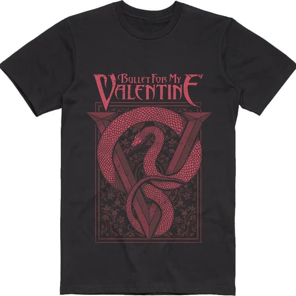 Bullet For My Valentine Unisex T-Shirt: Red Snake (XX-Large)