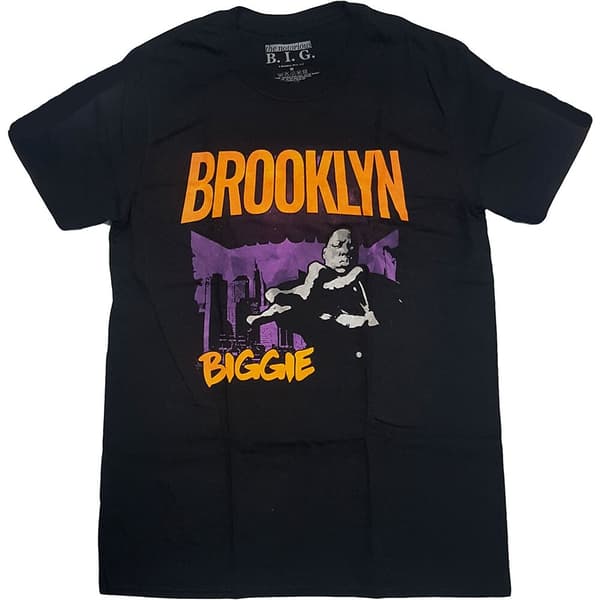Biggie Smalls Unisex T-Shirt: Brooklyn Orange (X-Large)