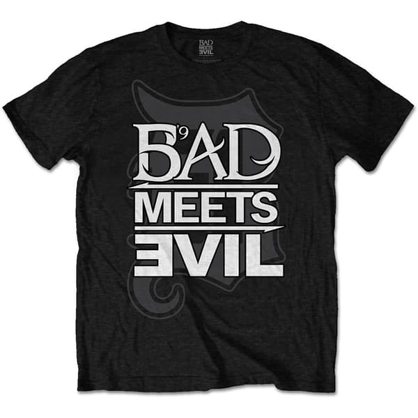 Bad Meets Evil Unisex T-Shirt: Logo (Large)