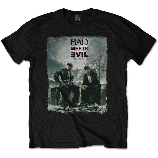 Bad Meets Evil Unisex T-Shirt: Burnt (X-Large)