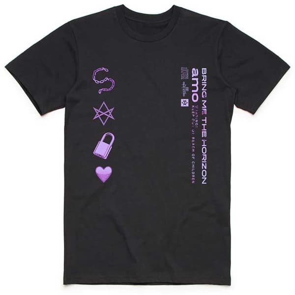 Bring Me The Horizon Unisex T-Shirt: Amo Symbols (Small)