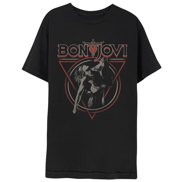Bon Jovi Unisex T-Shirt: Triangle Overlap (XX-Large)