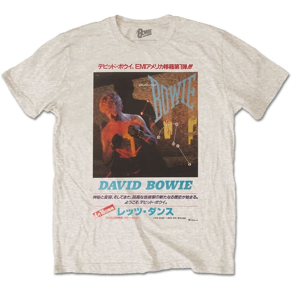 David Bowie Unisex T-Shirt: Japanese Text (Large)