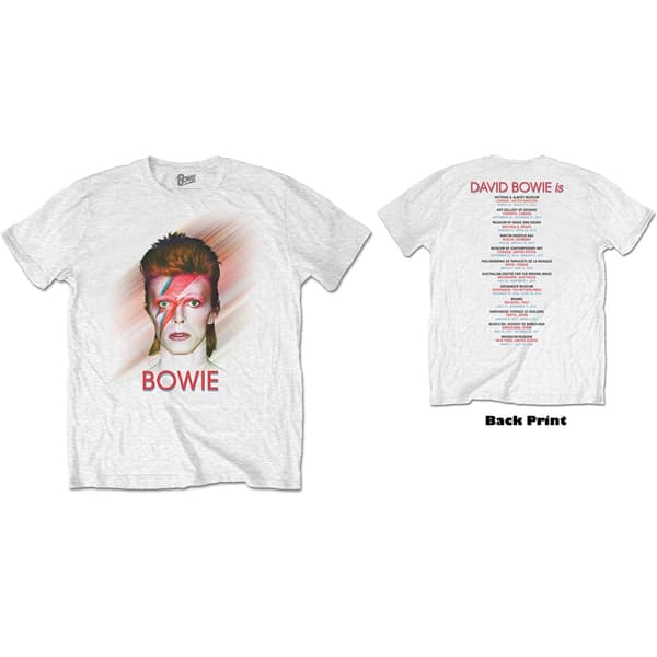David Bowie Unisex T-Shirt: Bowie Is (Back Print) (Large)