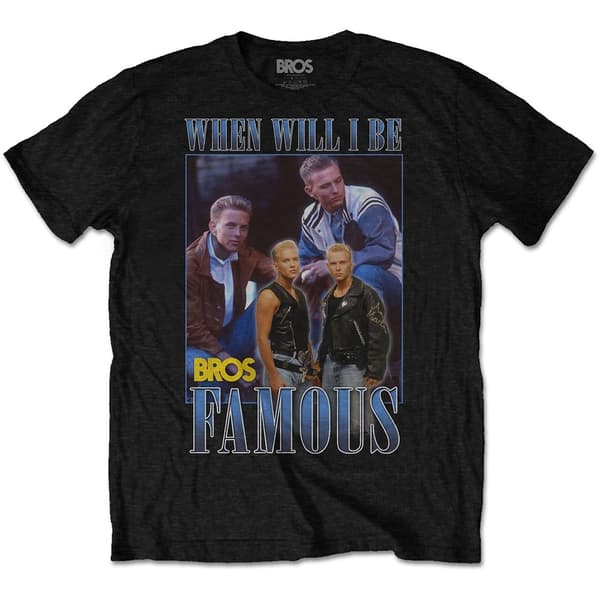 Bros Unisex T-Shirt: Famous Homage (Small)