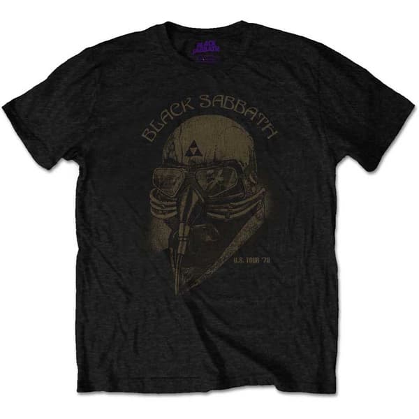 Black Sabbath Unisex T-Shirt: US Tour 1978 (Plus Sizes) (XXXXX-Large)