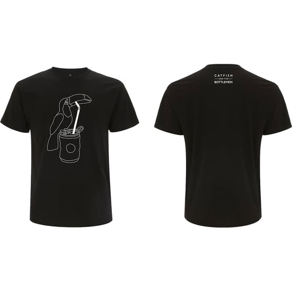 Catfish & The Bottlemen Unisex T-Shirt: Toucan (Back Print) (Medium)