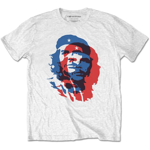 Che Guevara Unisex T-Shirt: Blue and Red (X-Large)