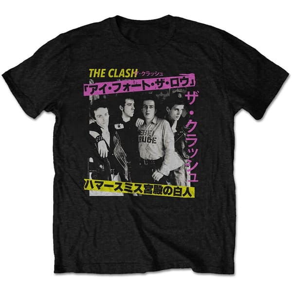 The Clash Unisex T-Shirt: London Calling Japan Photo (X-Large)
