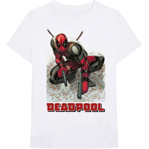 Marvel Comics Unisex T-Shirt: Deadpool Bullet (Medium)