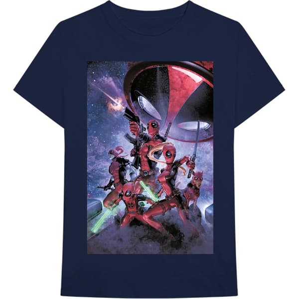 Marvel Comics Unisex T-Shirt: Deadpool Family (X-Large)