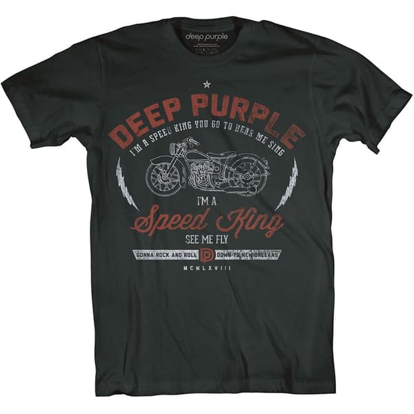 Deep Purple Unisex T-Shirt: Speed King (X-Large)